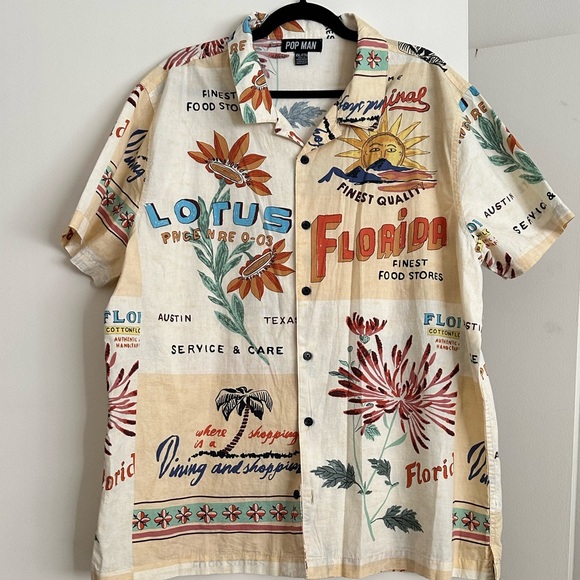 Summer shirt / beach shirt size large - Picture 4 of 10